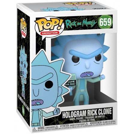 Funko POP! Animation 659: Rick and Morty - Hologram Rick Clone Vinyl Figure